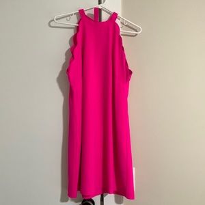 Vanilla Bay Pink Scalloped Dress